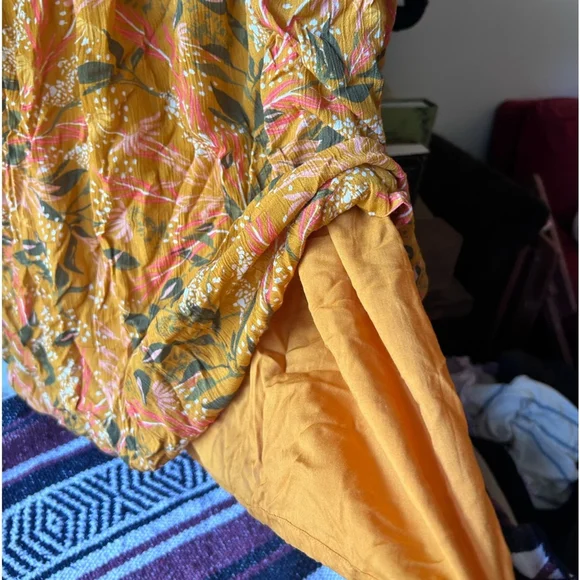 NWOT Garnet Hill Livvy Crepe Dress Sleeveless Knee Length Sundial Floral Women S - Picture 5 of 6